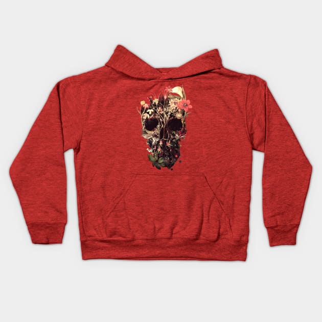 Bloom Skull Kids Hoodie by aligulec